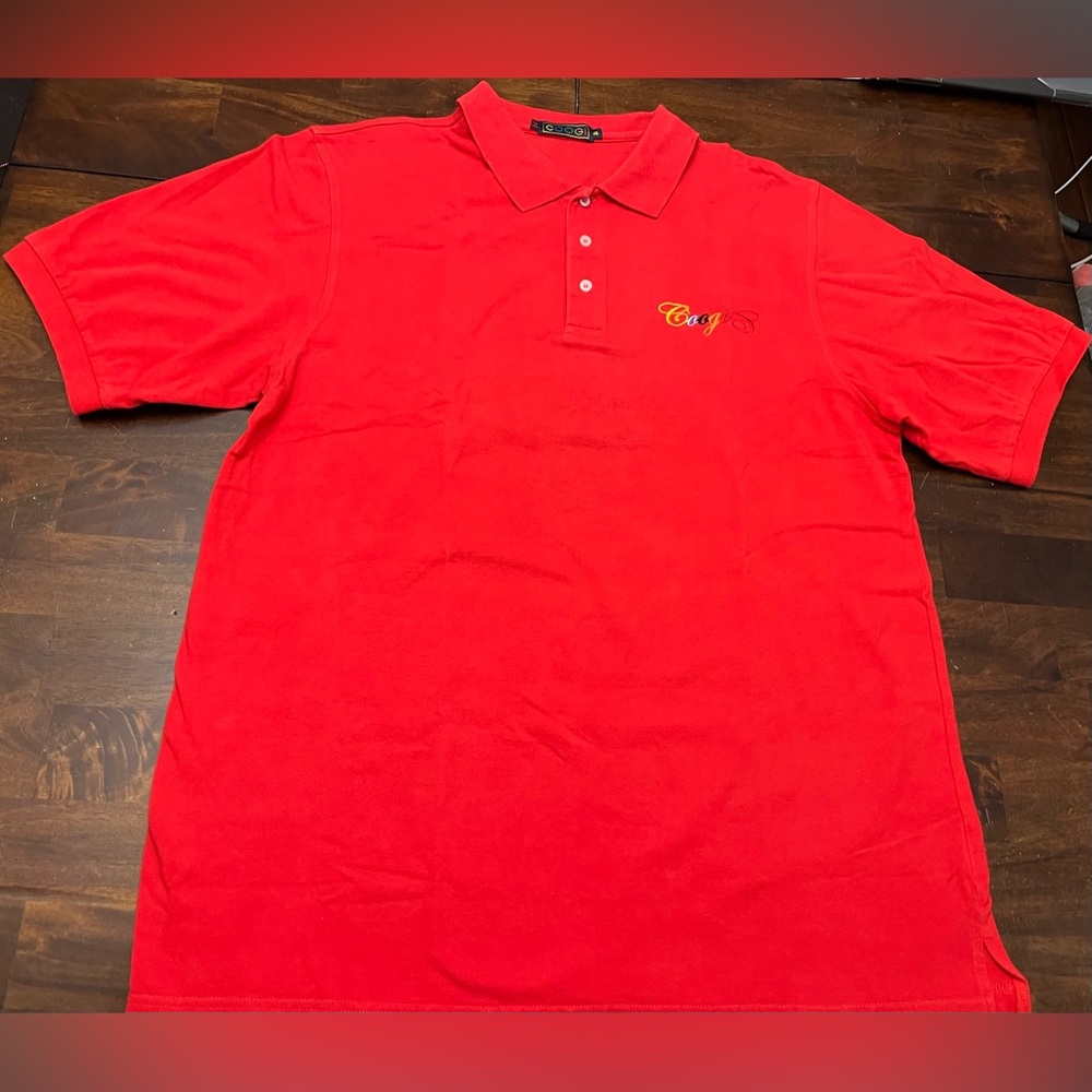 Coogi Red Short Sleeve Polo Shirt Men’s Size 4XL